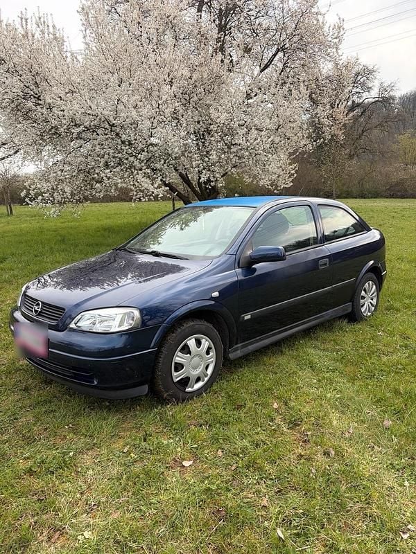 Gebraucht Opel Astra 65 PS (47 kW) 2001 Blau Kleinwagen