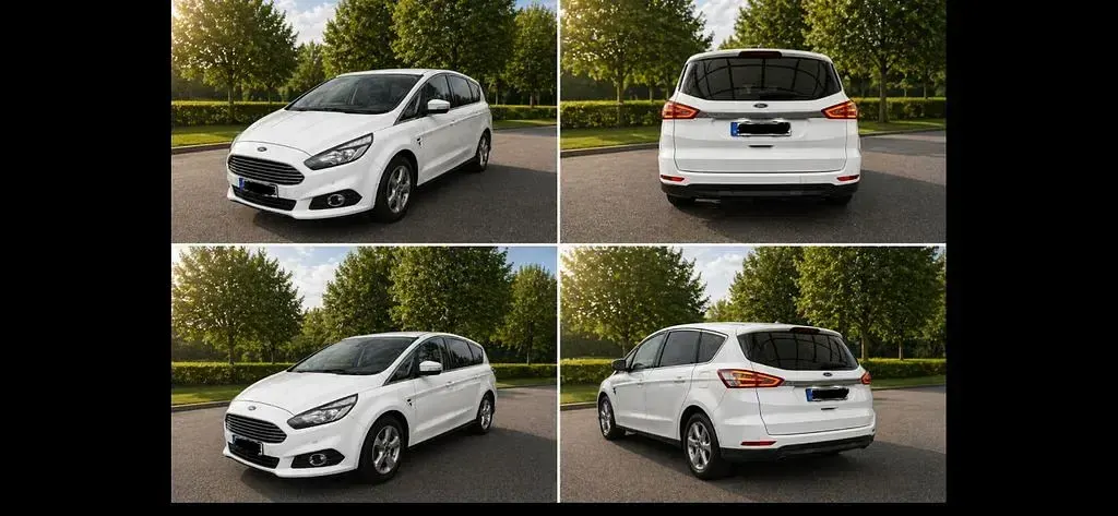Gebraucht Ford S-MAX Titanium 150 PS (110 kW) 2017 Weiß Van / Kleinbus