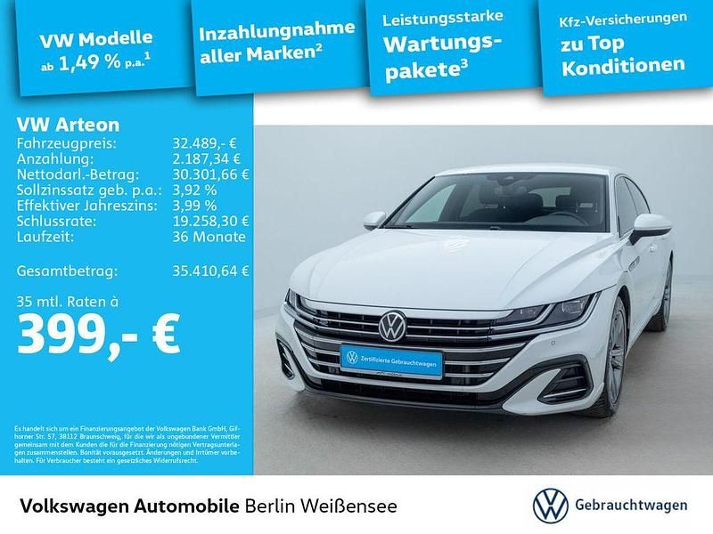 Gebraucht VW Arteon R-line 200 PS (147 kW) 2022 Oryxwhite perlmutteffekt Limousine