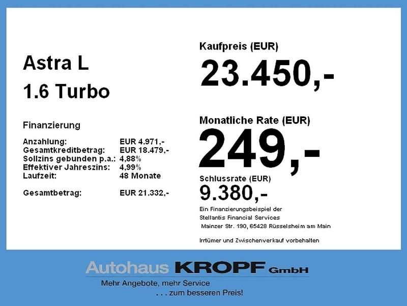 Gebraucht Opel Astra GS Line 181 PS (133 kW) 2022 Diamant schwarz/karbon schwarz Limousine