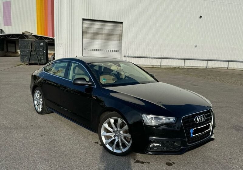 Schwarz Gebraucht 2016 Audi A5 Sportback S-Line Limousine | 17.500 € (Fairer Preis) - Bild 1/4
