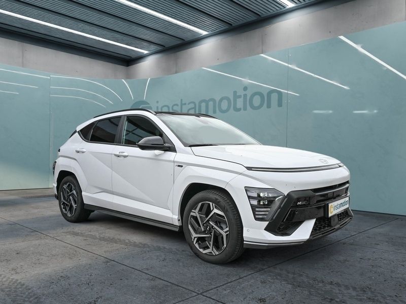 Weiß Gebraucht 2023 Hyundai Kona N Line SUV | 30.390 € (Fairer Preis) - Bild 1/3