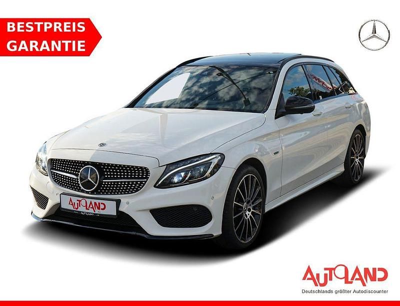 Weiß Gebraucht 2017 Mercedes C350e AMG line Limousine | 29.990 € - Bild 1/4