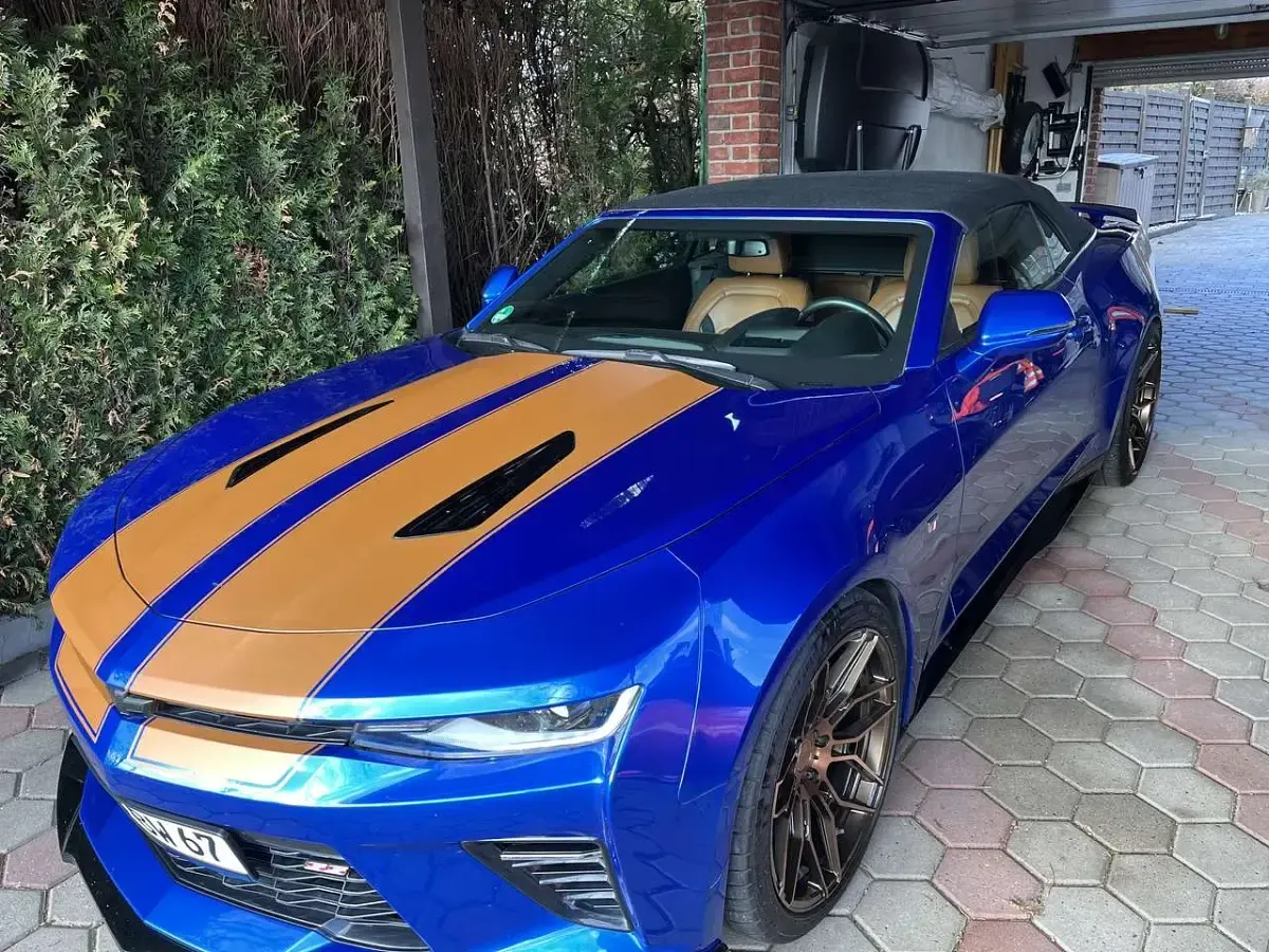 Gebraucht Chevrolet Camaro 453 PS (333 kW) 2017 Blau Cabrio