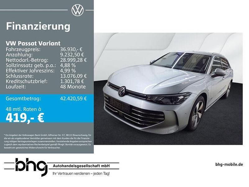 Oyster silver metallic Gebraucht 2025 VW Passat Business Kombi | 36.930 € (Superpreis) - Bild 1/3