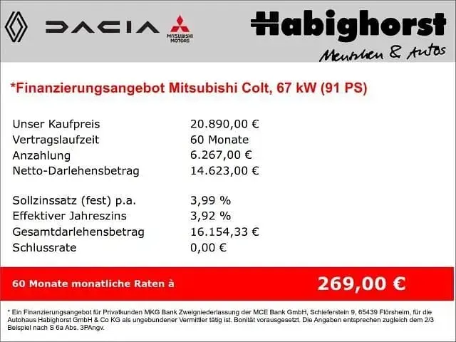 Neu Mitsubishi L Plus 91 PS (66 kW) 2025 Kleinwagen