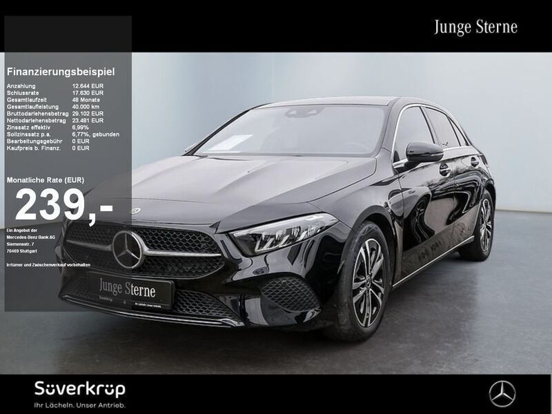 Schwarz Gebraucht 2023 Mercedes A250 Progressive Limousine | 34.325 € (Fairer Preis) - Bild 1/2