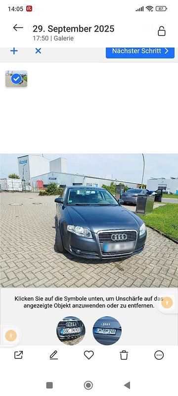 Grau Gebraucht 2007 Audi A4 Limousine | 4.000 € (Fairer Preis) - Bild 1/4