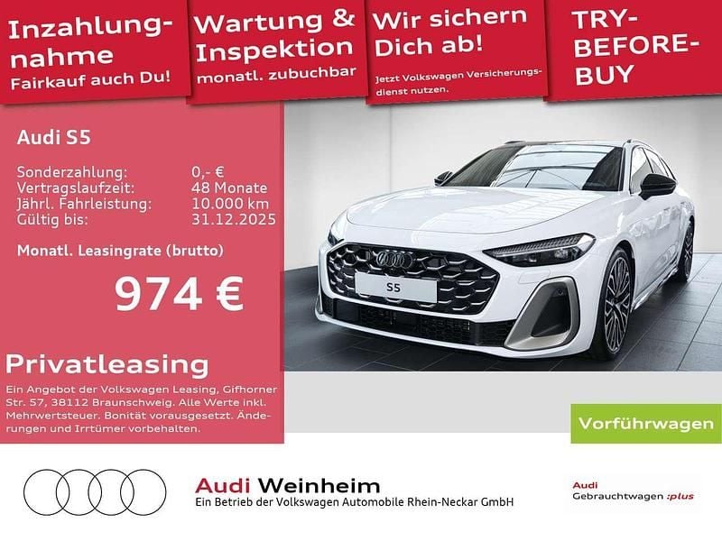 Weiß (gletscherweiß metallic) Gebraucht 2025 Audi S5 Edition .1 Kombi | 79.991 € (Etwas zu teuer) - Bild 1/4