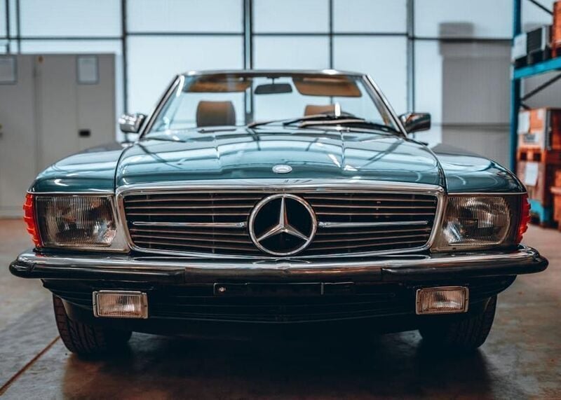 Blau Gebraucht 1984 Mercedes SL280 Cabrio | 26.500 € - Bild 1/4