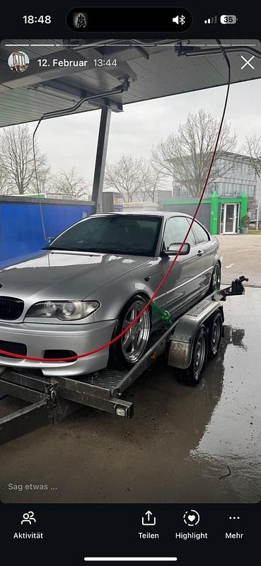 Silber Gebraucht 2003 BMW 330 M Sport Coupé | 8.900 € (Superpreis) - Bild 1/4