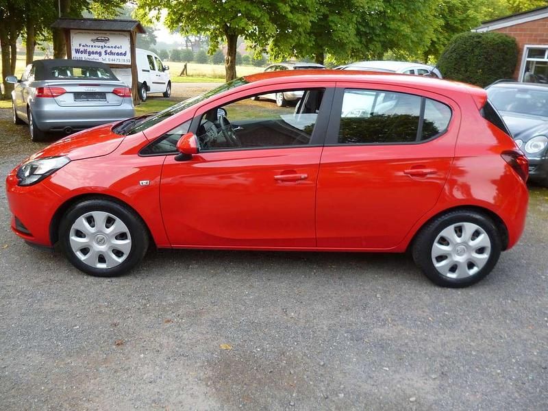Gebraucht Opel Corsa Edition 69 PS (50 kW) 2015 Magmarot/flame red Kleinwagen