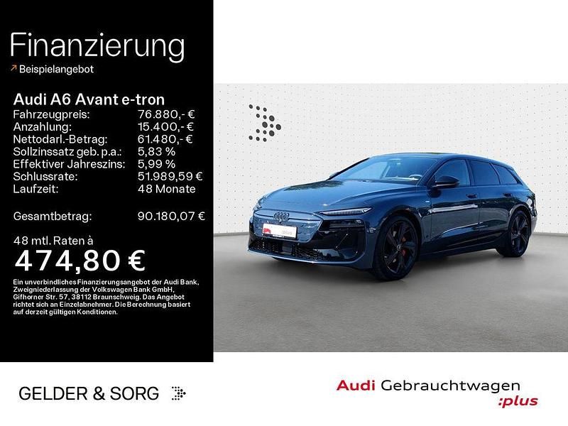 Plasmablau metallic Gebraucht 2025 Audi A6 e-tron Ambiente Kombi | 76.880 € (Guter Preis) - Bild 1/4