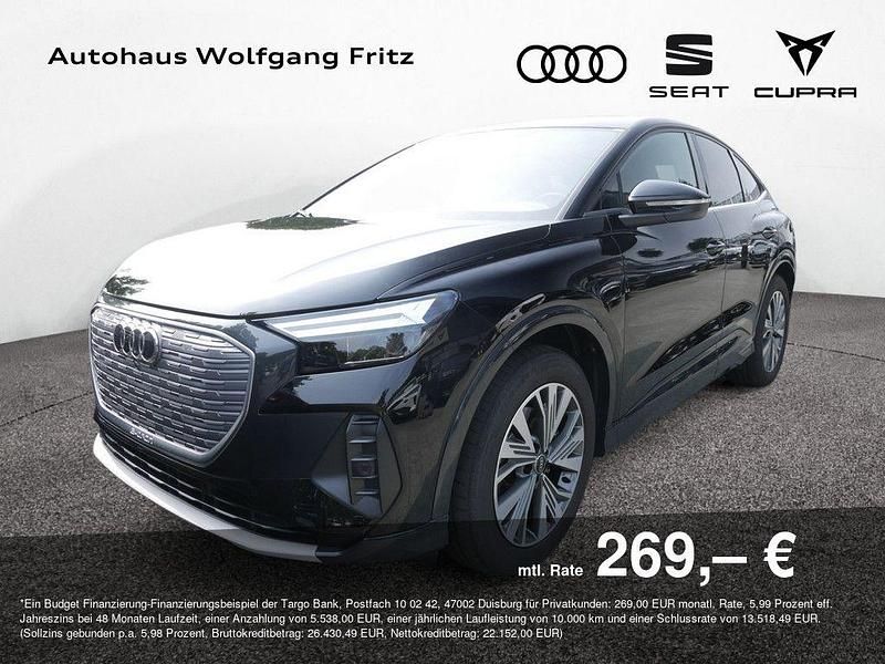 Schwarz Gebraucht 2022 Audi Q4 Sportback e-tron Sport SUV | 27.690 € (Guter Preis) - Bild 1/4