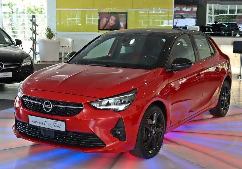 Chili rot/kardio rot Gebraucht 2021 Opel Corsa GS Line Kleinwagen | 14.750 € (Fairer Preis) - Bild 1/4