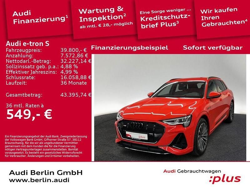 Catalunyarot metallic Gebraucht 2021 Audi e-tron Ambiente SUV | 39.800 € (Teuer) - Bild 1/3