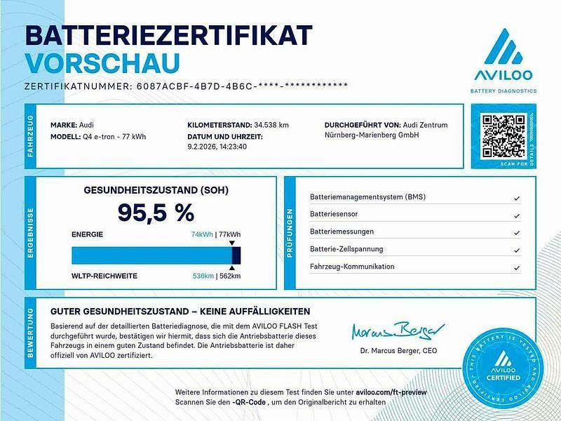 Gebraucht Audi Q4 e-tron S-Line 150 kW (204 PS) 2022 Mythosschwarz metallic SUV