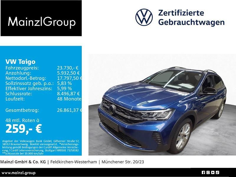 Blau Gebraucht 2025 VW Taigo Goal SUV | 23.730 € (Guter Preis) - Bild 1/3