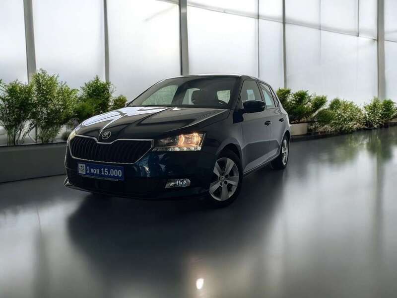 Blau Gebraucht 2021 Skoda Fabia Ambition Kleinwagen | 13.500 € (Fairer Preis) - Bild 1/4