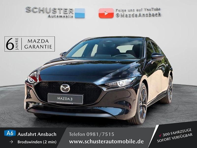 Silber Gebraucht 2024 Mazda 3 Exclusive-Line Limousine | 31.580 € (Etwas zu teuer) - Bild 1/4