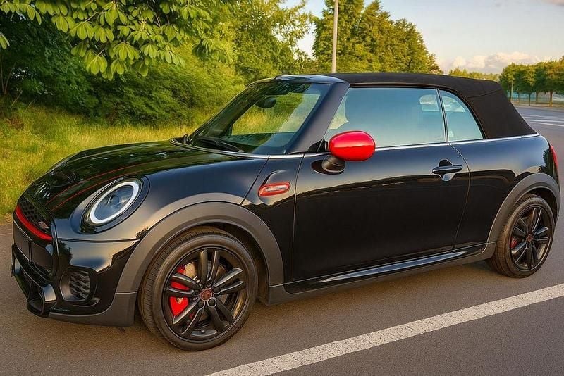 Schwarz Gebraucht 2021 Mini John Cooper Works Cabriolet Cabrio | 29.900 € (Superpreis) - Bild 1/4