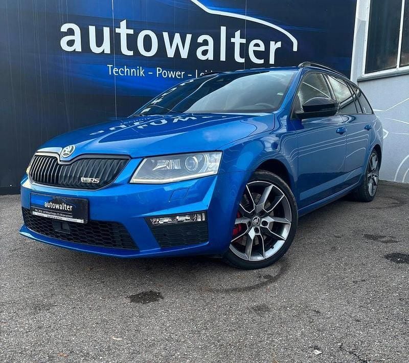 Blau Gebraucht 2014 Skoda Octavia RS Kombi | 11.800 € (Fairer Preis) - Bild 1/4