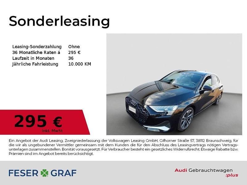 Mythosschwarz metallic Gebraucht 2024 Audi A3 Advanced Plus Limousine | 36.440 € (Fairer Preis) - Bild 1/2