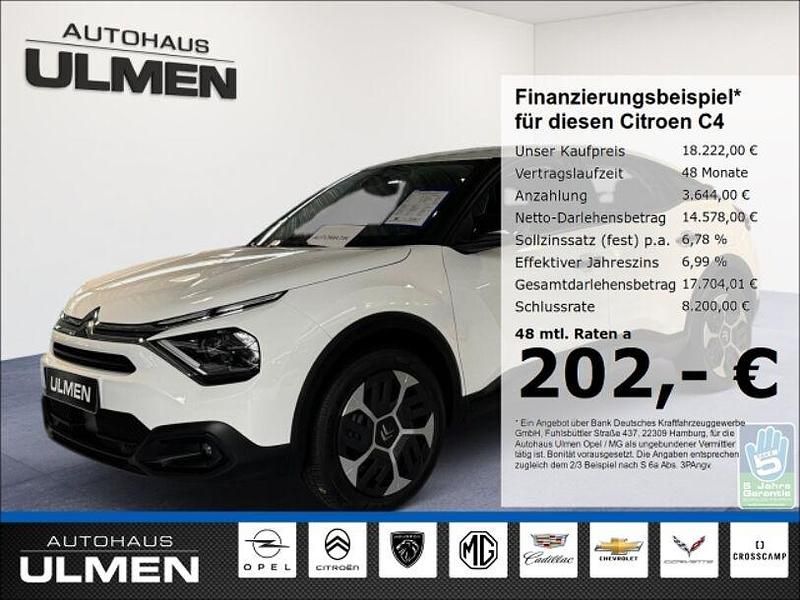 Weiss Gebraucht 2023 Citroën C4 Feel Limousine | 18.222 € (Fairer Preis) - Bild 1/4