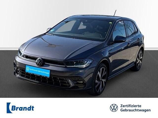 Reef blue metallic (metallic) Gebraucht 2023 VW Polo R-line Kleinwagen | 26.490 € (Teuer) - Bild 1/3