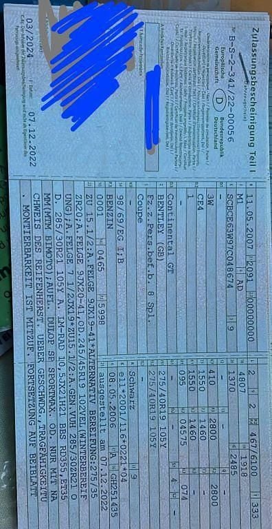 Gebraucht Bentley Continental GT 610 PS (448 kW) 2007 Schwarz Coupé