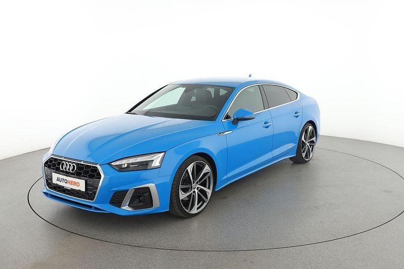 Blau Gebraucht 2021 Audi A5 Sportback S-Line Kleinwagen | 30.820 € (Superpreis) - Bild 1/3