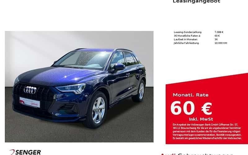 Blau Gebraucht 2024 Audi Q3 Advanced Plus SUV | 35.440 € (Guter Preis) - Bild 1/4
