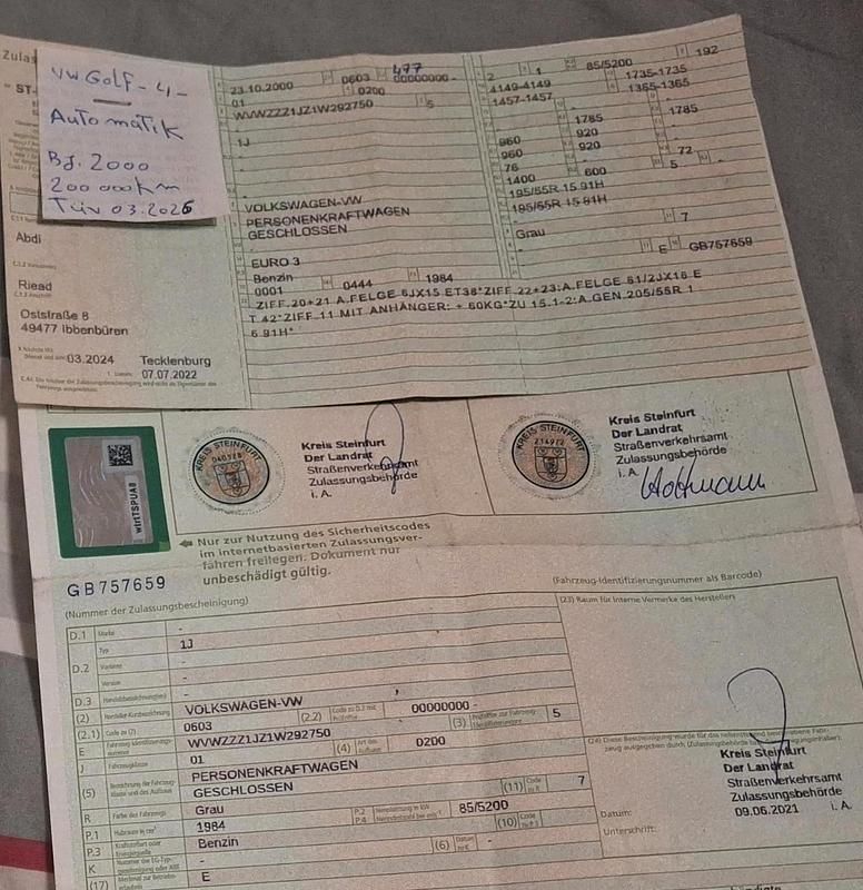 Gebraucht VW Golf IV 60 PS (44 kW) 2000 Grau Kleinwagen