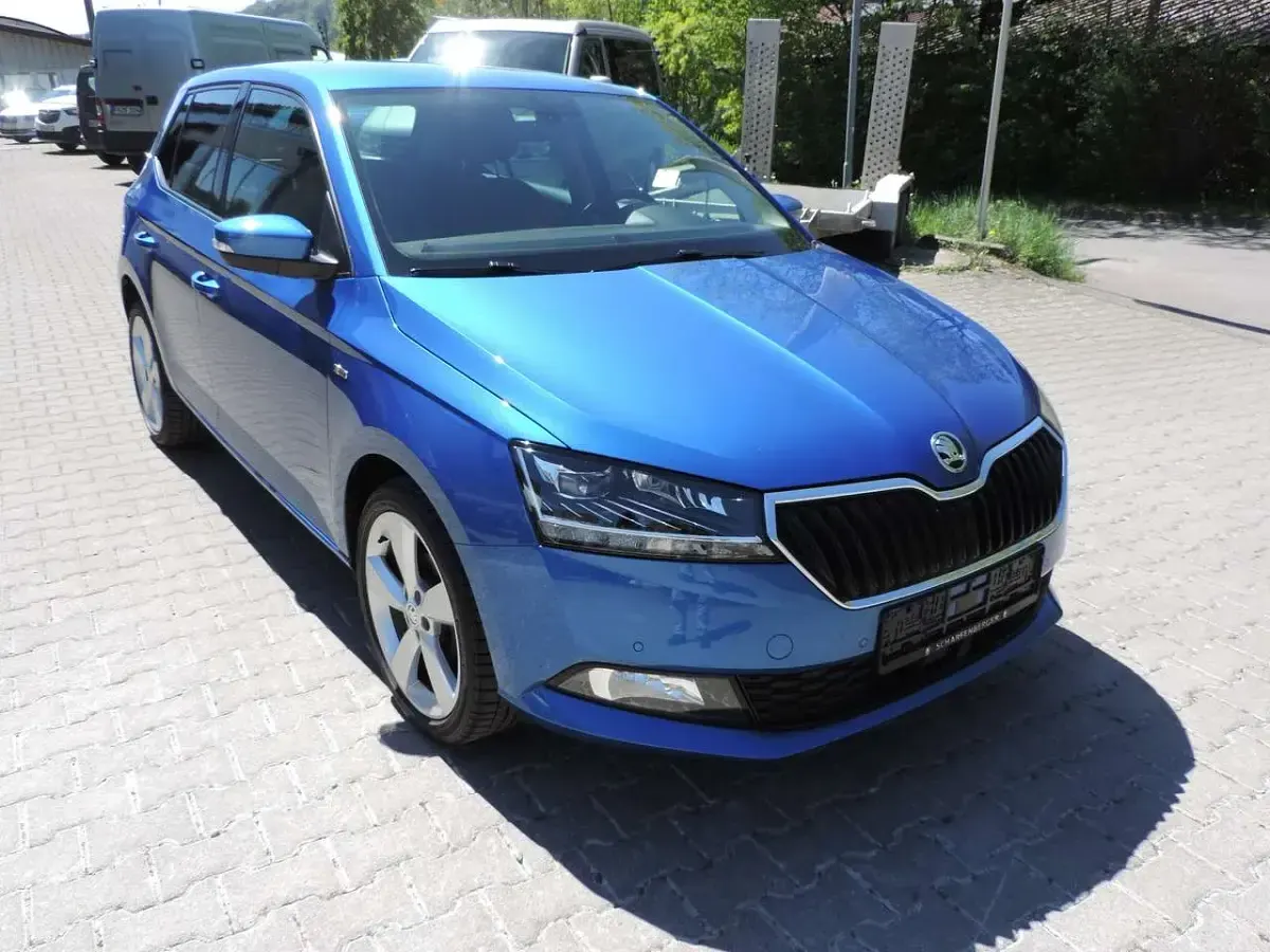 Gebraucht Skoda Fabia Soleil 95 PS (69 kW) 2019 Raceblau metallic Kleinwagen