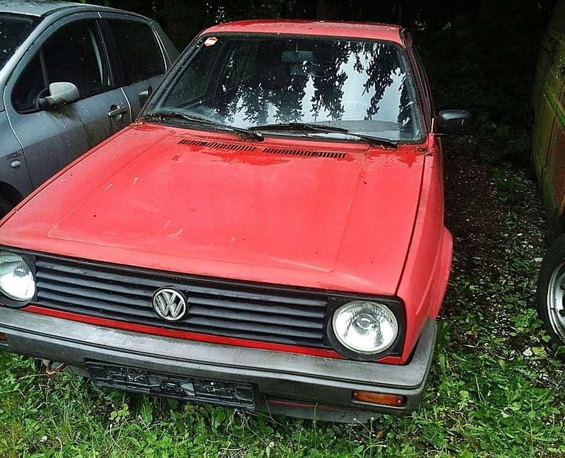 Rot Gebraucht 1991 VW Golf II Limousine | 1.100 € - Bild 1/4