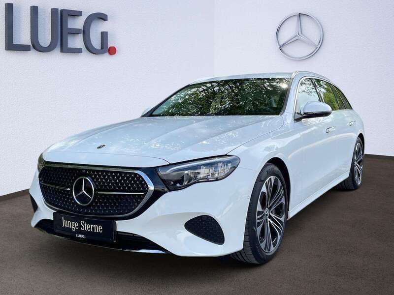 Unilack polarweiß Gebraucht 2024 Mercedes E300 Avantgarde Kombi | 51.900 € (Superpreis) - Bild 1/4