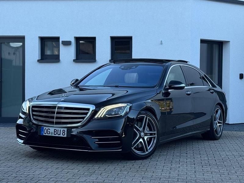 Schwarz Gebraucht 2019 Mercedes S350 AMG line Limousine | 40.400 € (Guter Preis) - Bild 1/4