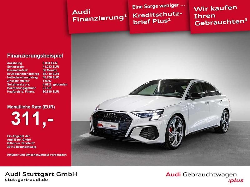 Weiß Gebraucht 2024 Audi S3 Sport Limousine | 50.840 € (Teuer) - Bild 1/2