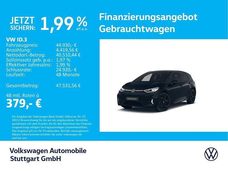 Gebraucht VW ID.3 GTX 239 kW (326 PS) 2025 Schwarz Kleinwagen