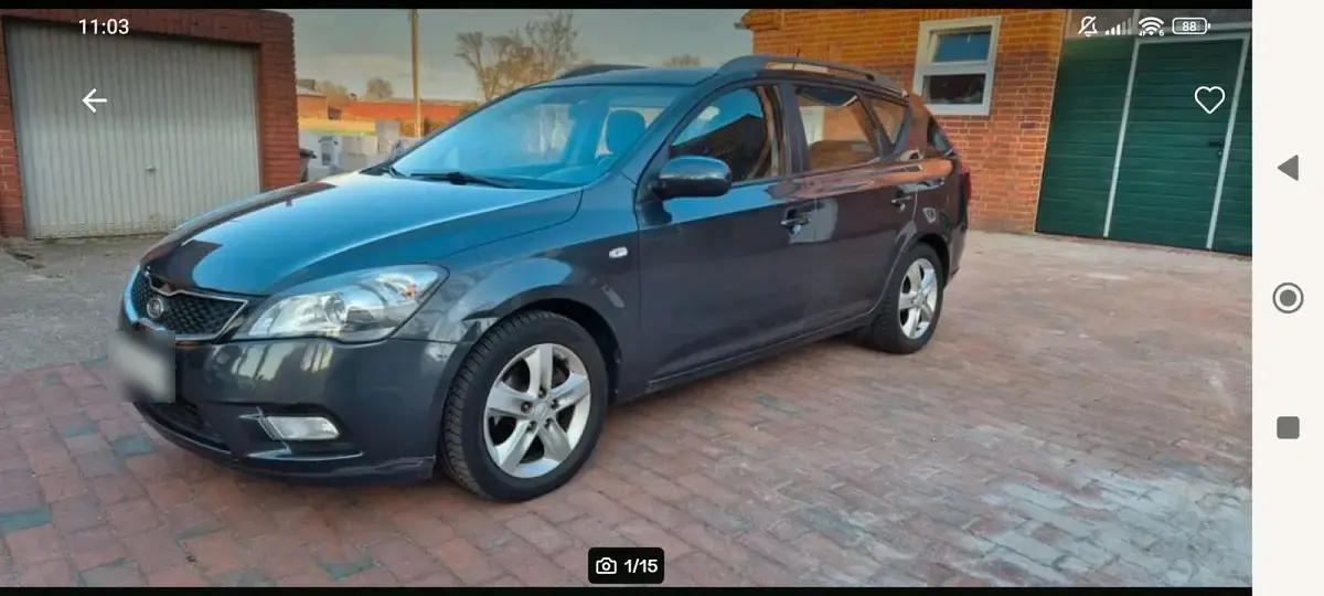 Gebraucht Kia Ceed GT 90 PS (66 kW) 2012 Schwarz Kombi
