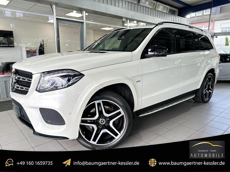 Diamantweiss metalliclack Gebraucht 2018 Mercedes GLS350 AMG line SUV | 49.990 € (Fairer Preis) - Bild 1/4