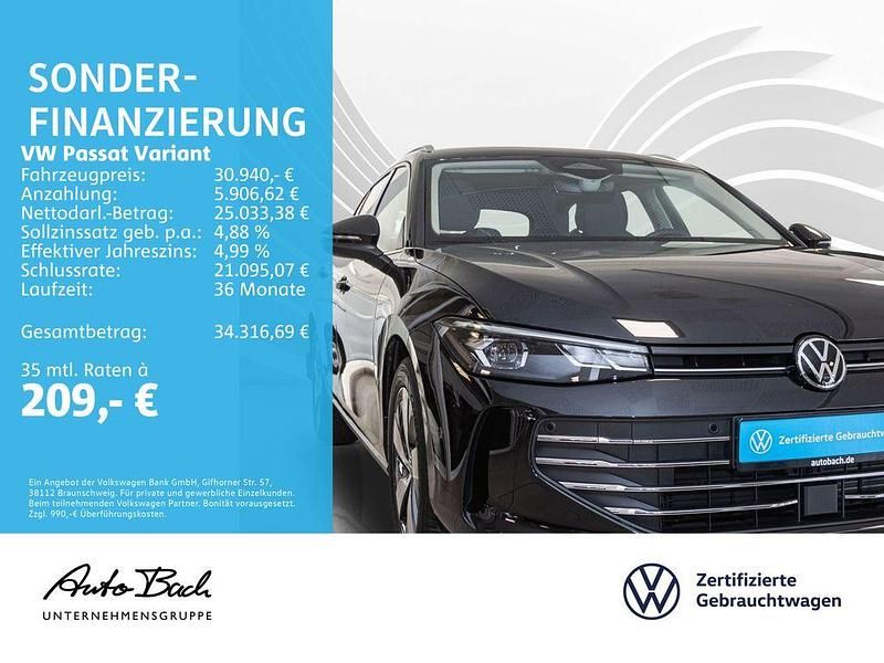 Gebraucht VW Passat Business 150 PS (110 kW) 2024 Grenadillschwarz metallic Kombi