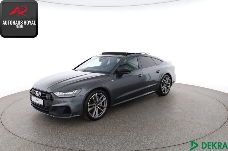 Schwarz (metallic) Gebraucht 2021 Audi A7 S-Line Kleinwagen | 46.860 € (Etwas zu teuer) - Bild 1/4