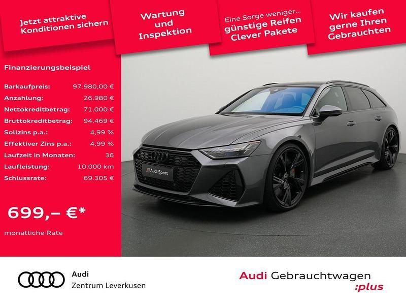 Daytonagrau perleffekt Gebraucht 2023 Audi RS6 Ambiente Kombi | 97.980 € (Superpreis) - Bild 1/4