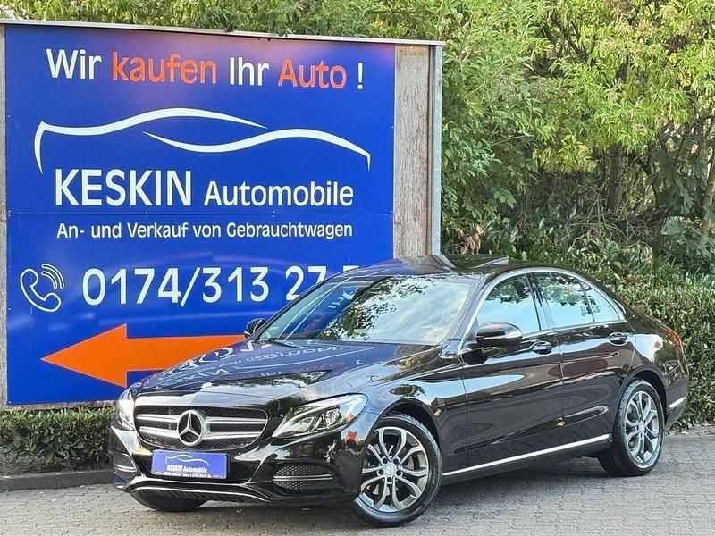 Schwarz Gebraucht 2014 Mercedes C180 Limousine | 16.990 € (Guter Preis) - Bild 1/3