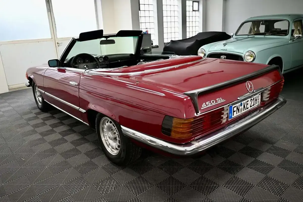 Gebraucht Mercedes SL450 224 PS (164 kW) 1973 Rot Cabrio