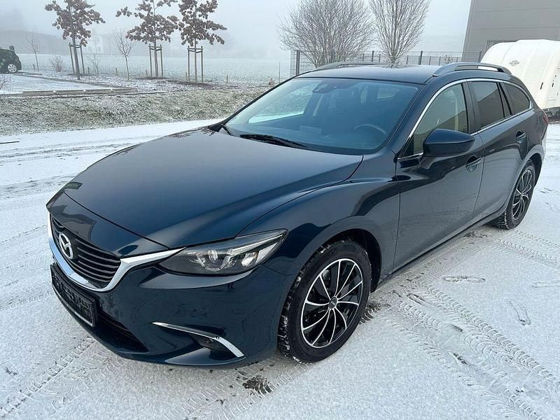 Blau Gebraucht 2016 Mazda 6 Exclusive-Line Kombi | 10.490 € (Fairer Preis) - Bild 1/4