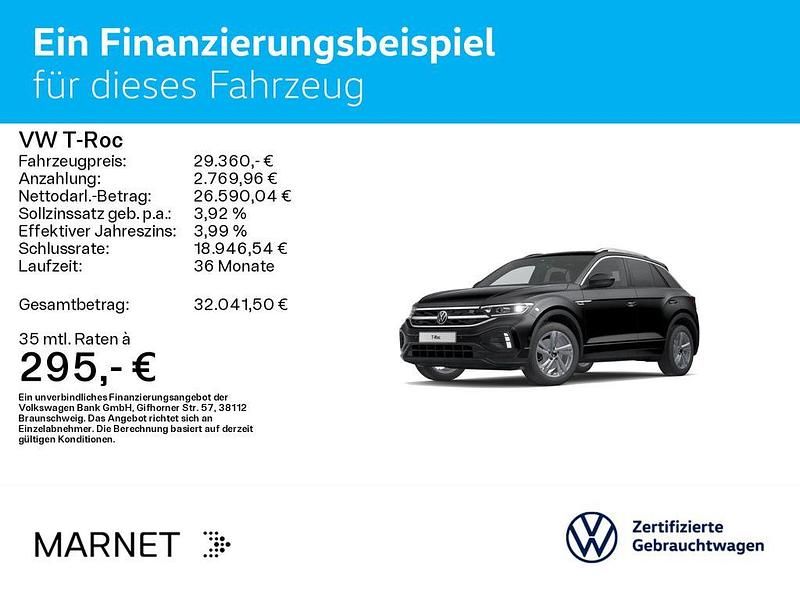 Gebraucht VW T-Roc R-line 190 PS (139 kW) 2022 Deep black perleffekt SUV