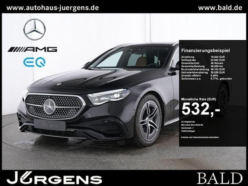Obsidianschwarz metallic Gebraucht 2024 Mercedes E300 AMG Kombi | 56.480 € (Superpreis) - Bild 1/4