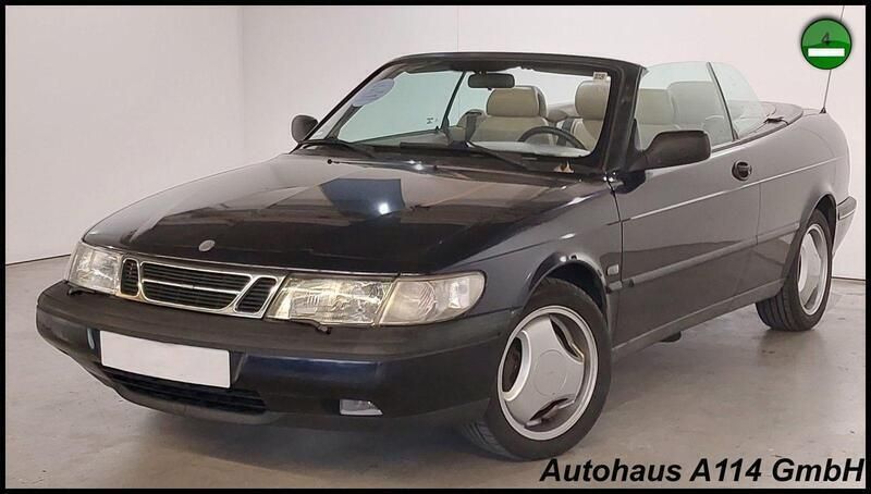 Schwarz (metallic) Gebraucht 1997 Saab 900 Cabriolet Cabrio | 3.888 € - Bild 1/4